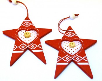 Dřevěná vánoční ozdoba Severská hvězda